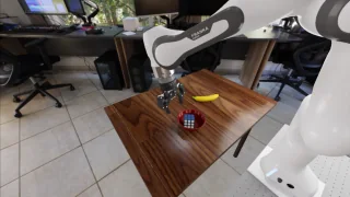 Left exterior, cube behind bowl start 4, relation shown
